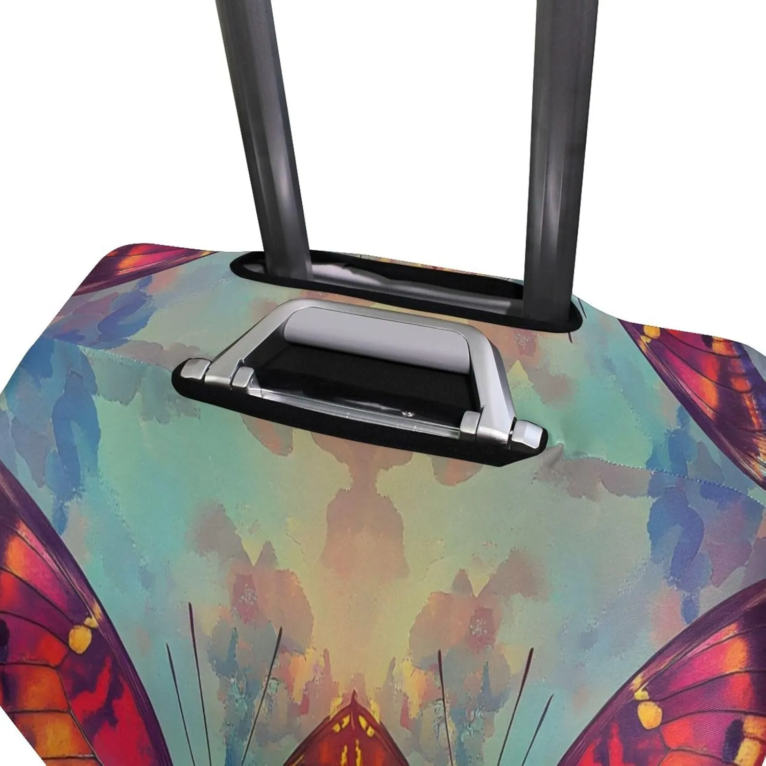 Joisal Colors Butterflies Luggage Cover Protector Tsa Approved Fit 18-32 Inch Luggage Identifiers