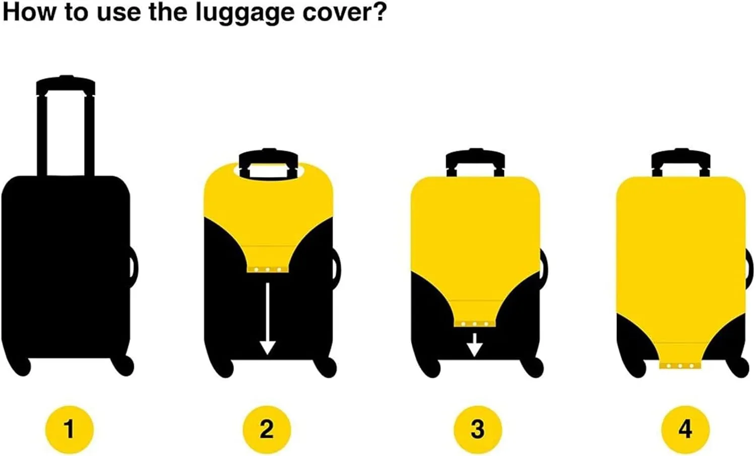 Joisal Colors Butterflies Luggage Cover Protector Tsa Approved Fit 18-32 Inch Luggage Identifiers