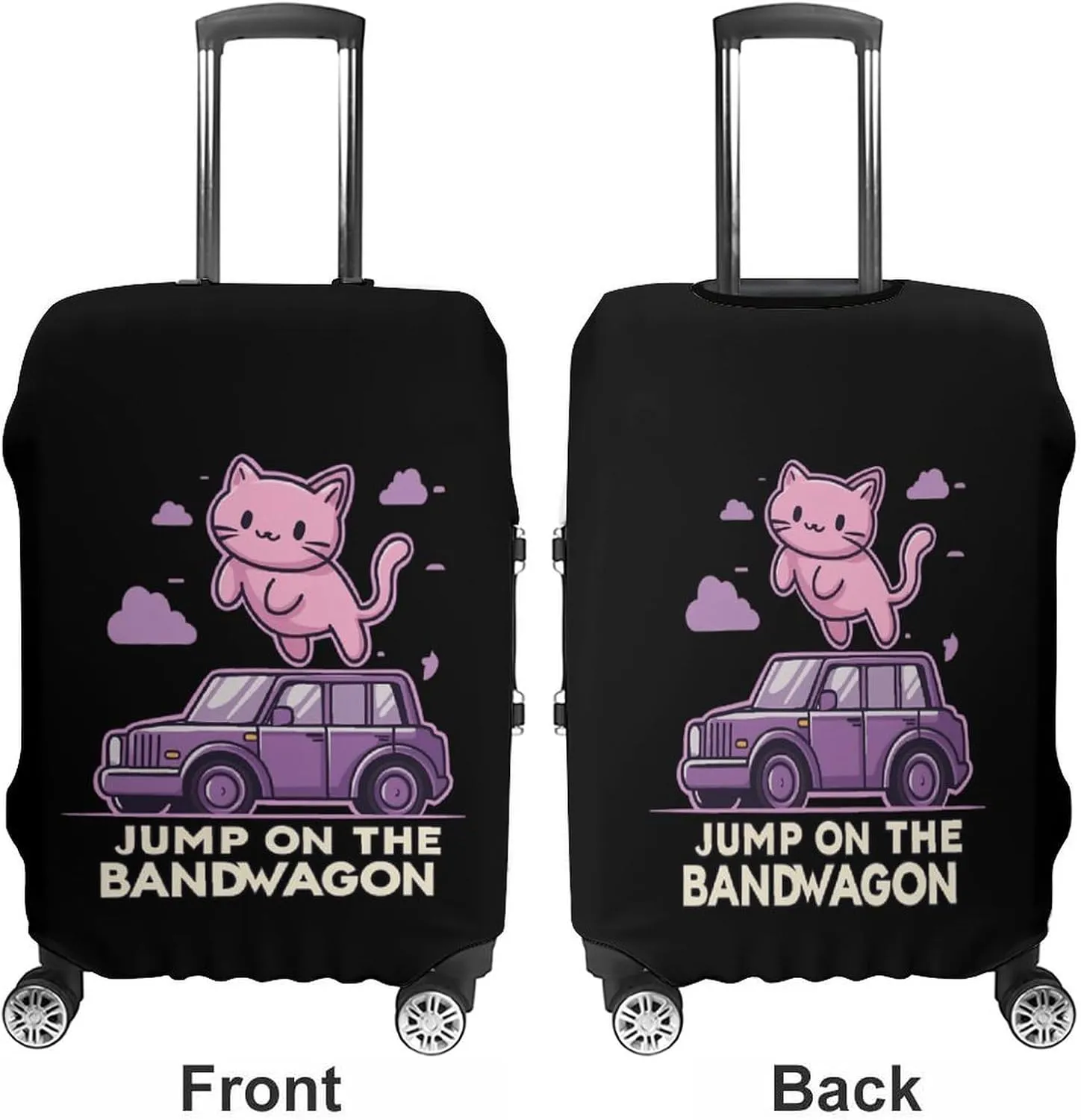 Jump on The Bandwagon Luggage Cover for Suitcase Luggage Protector Travel Bag Covers for Luggages