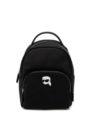 Karl Lagerfeld Black Top Zip Handväska med dammväska