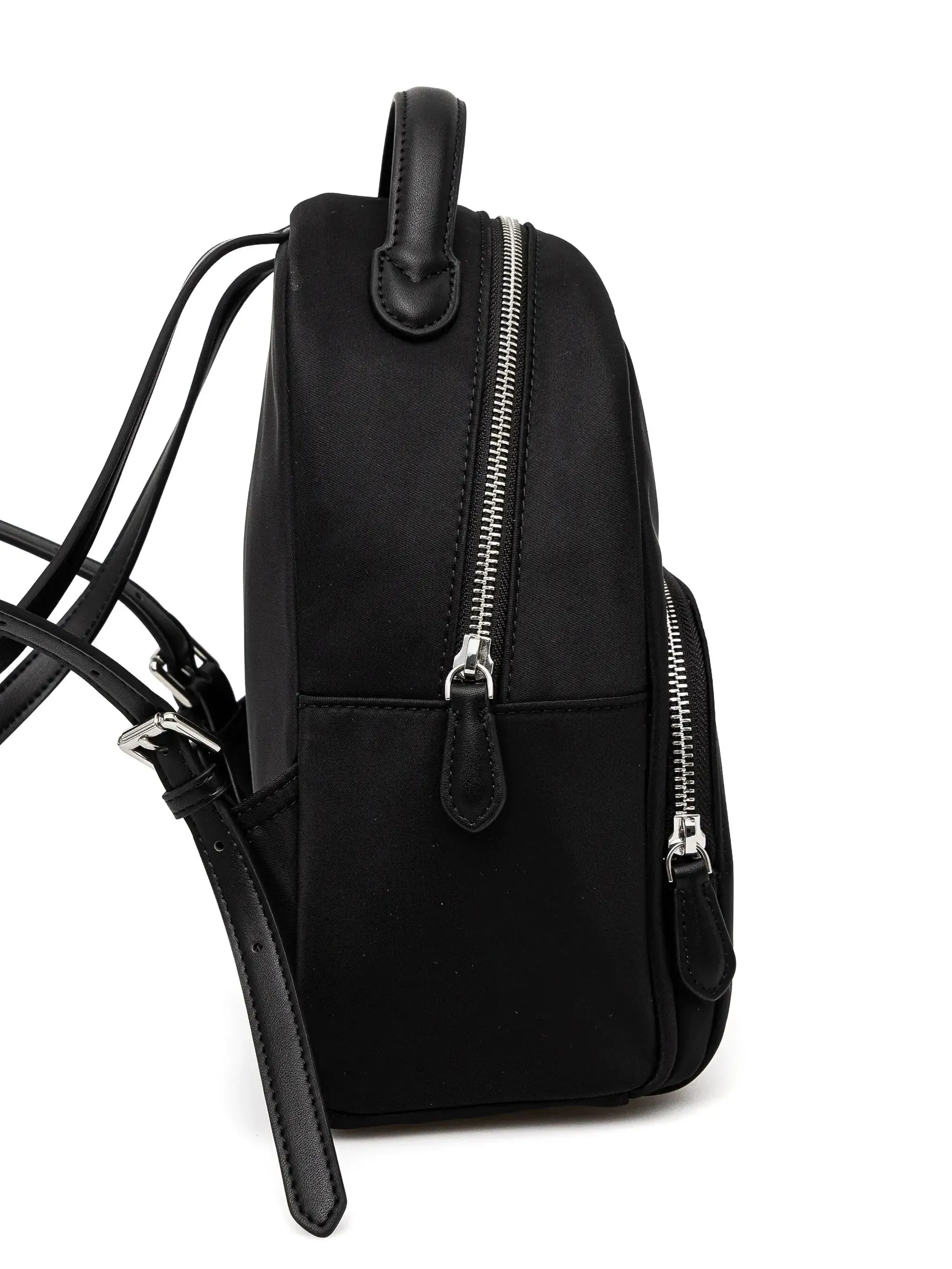 Karl Lagerfeld Black Top Zip Handväska med dammväska