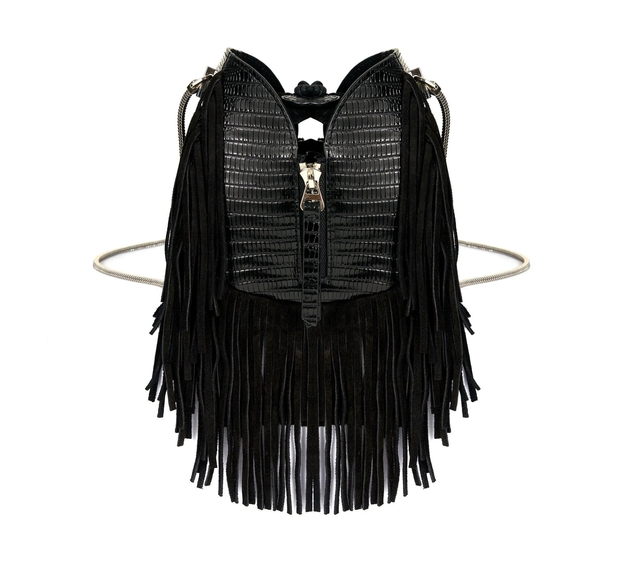 Katy Printed Leather Handbag by Ladiesse