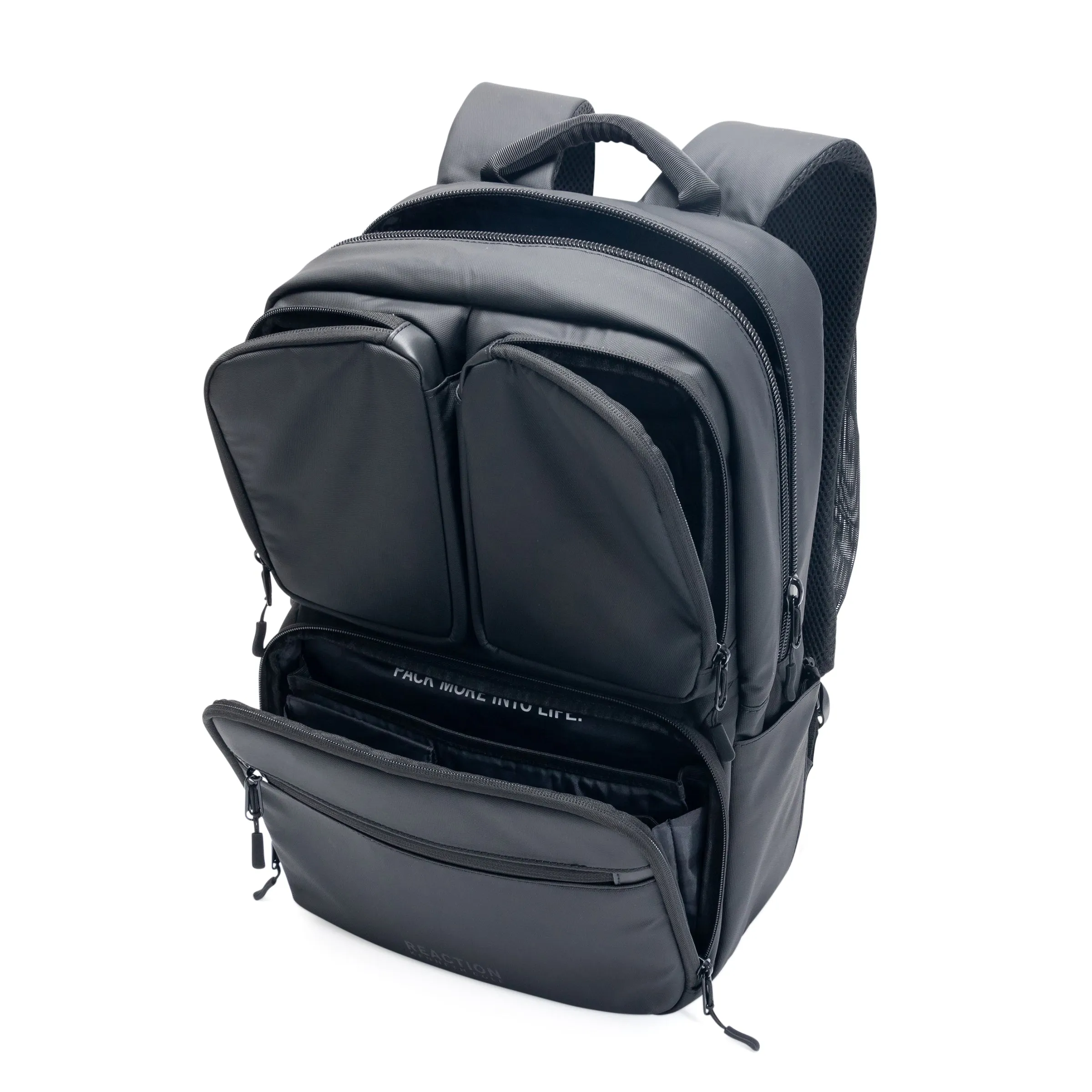 Kenneth Cole Reaction Ryder 16" & 17" Polyester Laptop and Tablet Backpack with removable 16" laptop sleeve