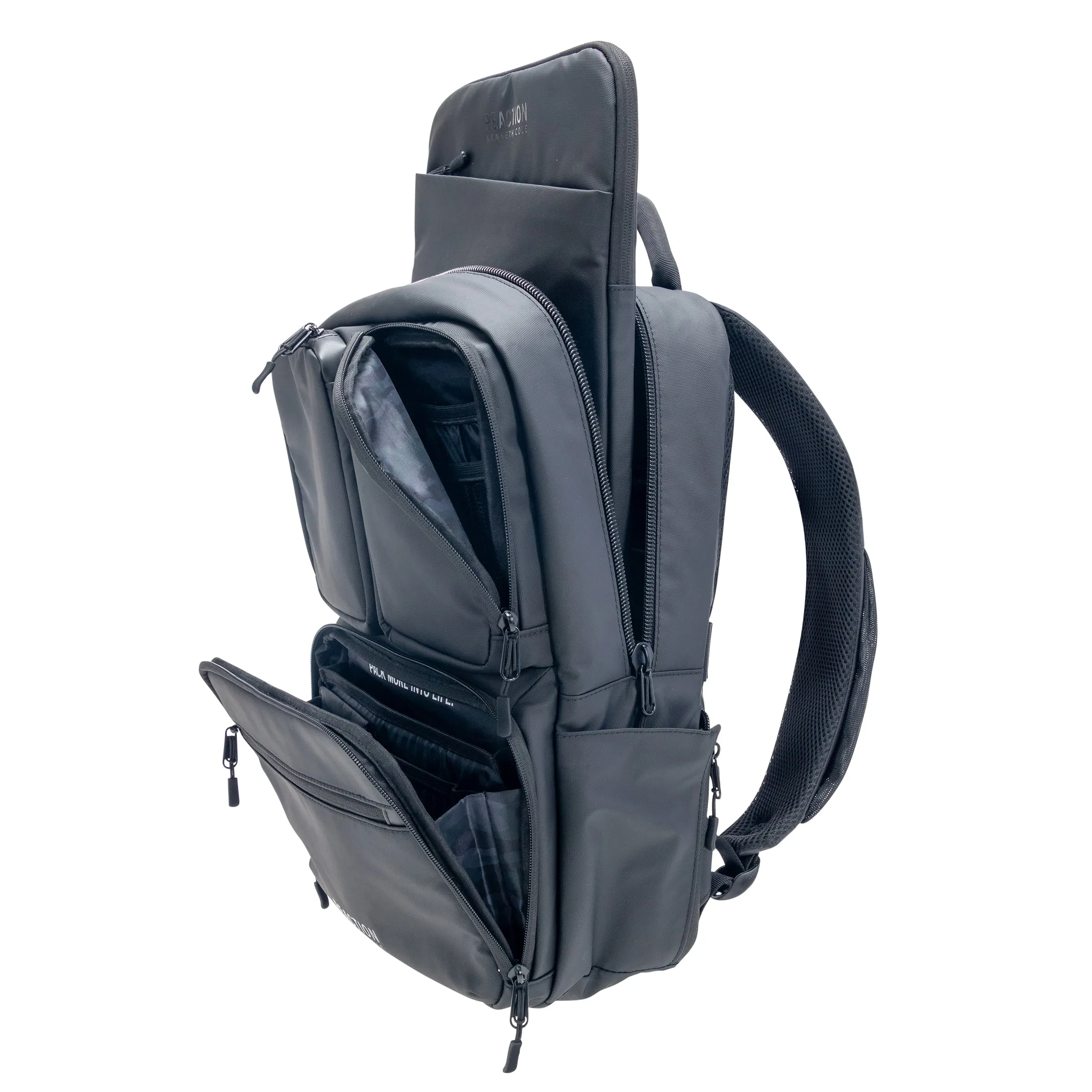 Kenneth Cole Reaction Ryder 16" & 17" Polyester Laptop and Tablet Backpack with removable 16" laptop sleeve