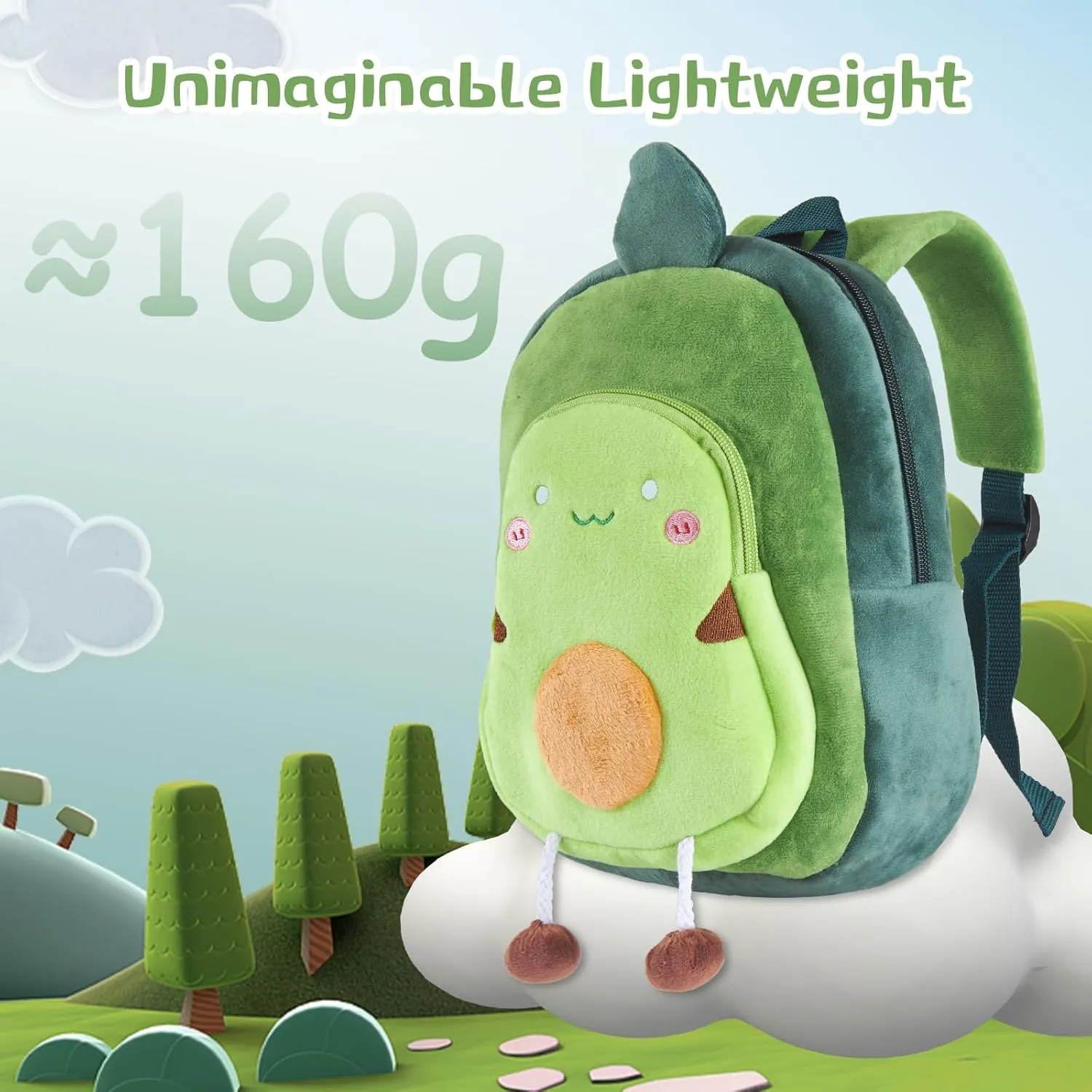 Kids Backpack for Boys Girls, Cute Toddler Backpack Preschool Kindergarten Child Bookbag, Mini Travel Bag for Ages 2-6 Year Old Birthday Gift