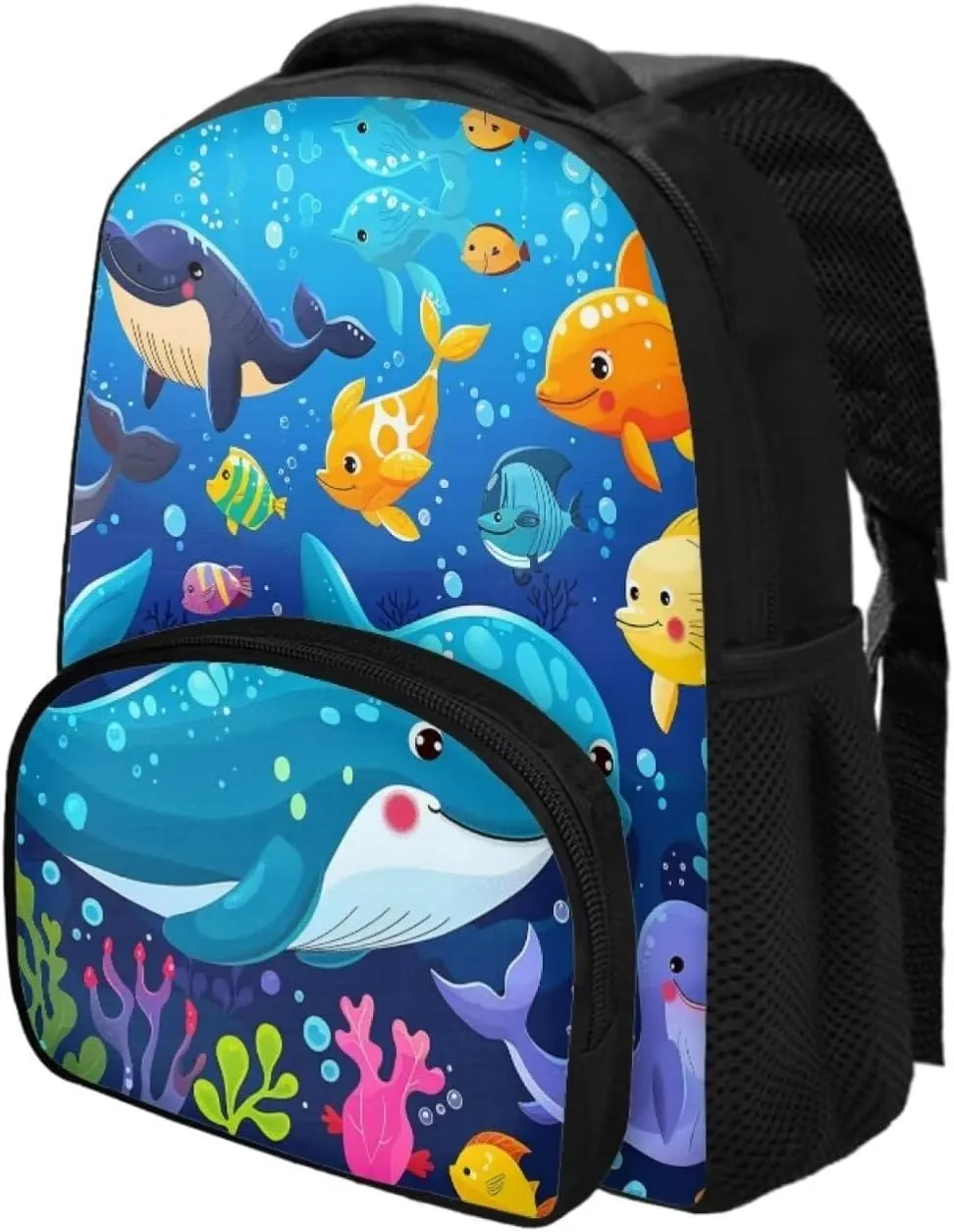 Kids Backpacks, 12 inch Cartoon Sea Animals Lightweight Preschool Elementary School Backpack for Boys Girls, CZA61