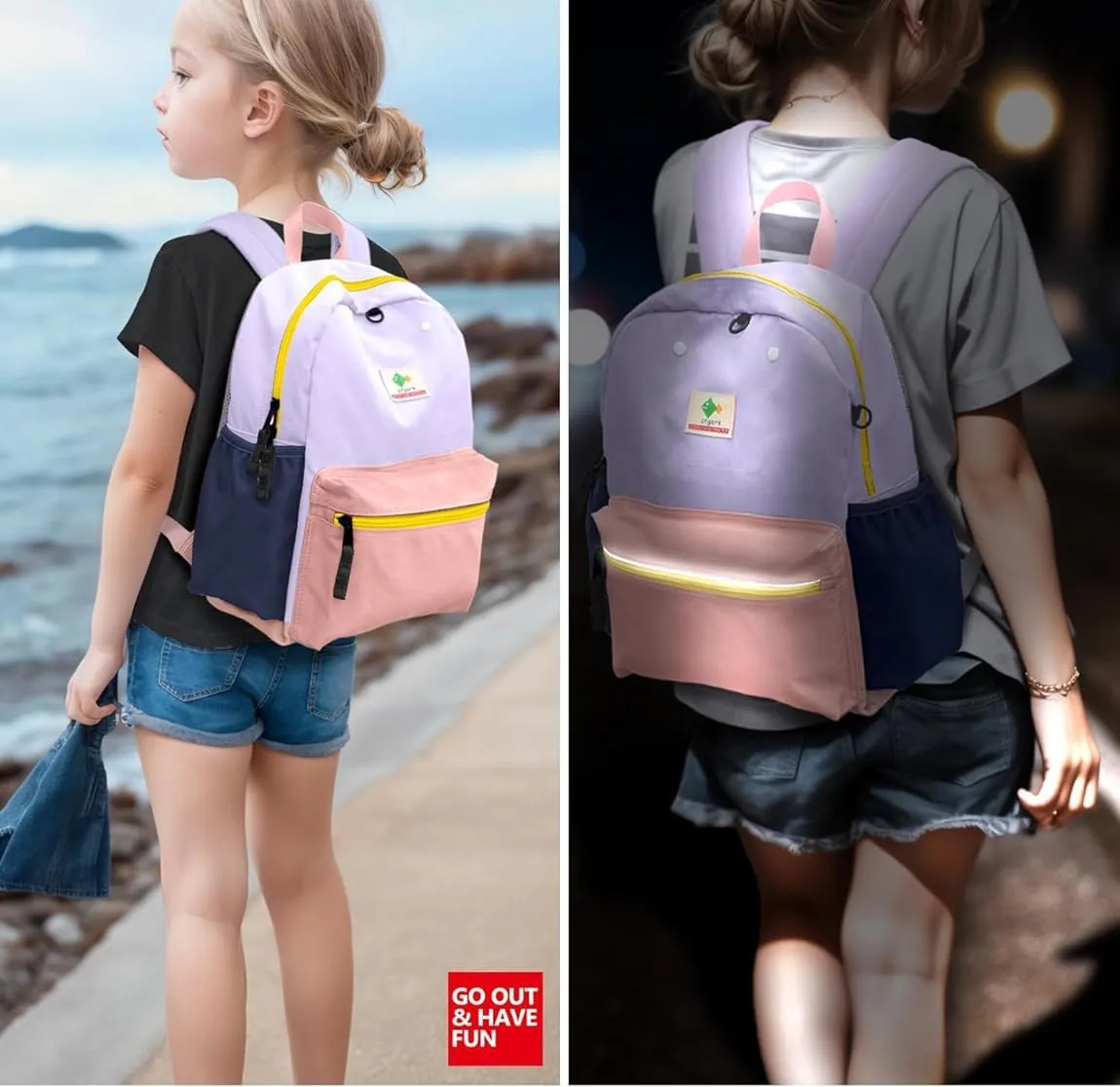 Kids Backpacks For Girls Boys, Backpack Kindergarten Elementary School, Bookbag Backpack For Kids, For School & Travel, Small Kids Child Toddler Backpack, 15" H, For Kids 6-9 Large