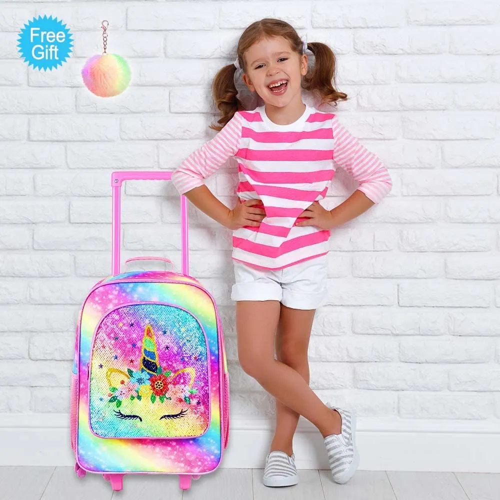 Kids Luggage for Boys and Girls, Toddler Rolling Travel Carry on Suitcase with Wheels…