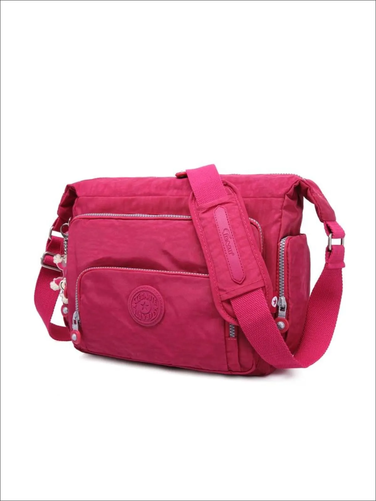 Kipling Inspired Nylon Shoulder Cross-Body Bag