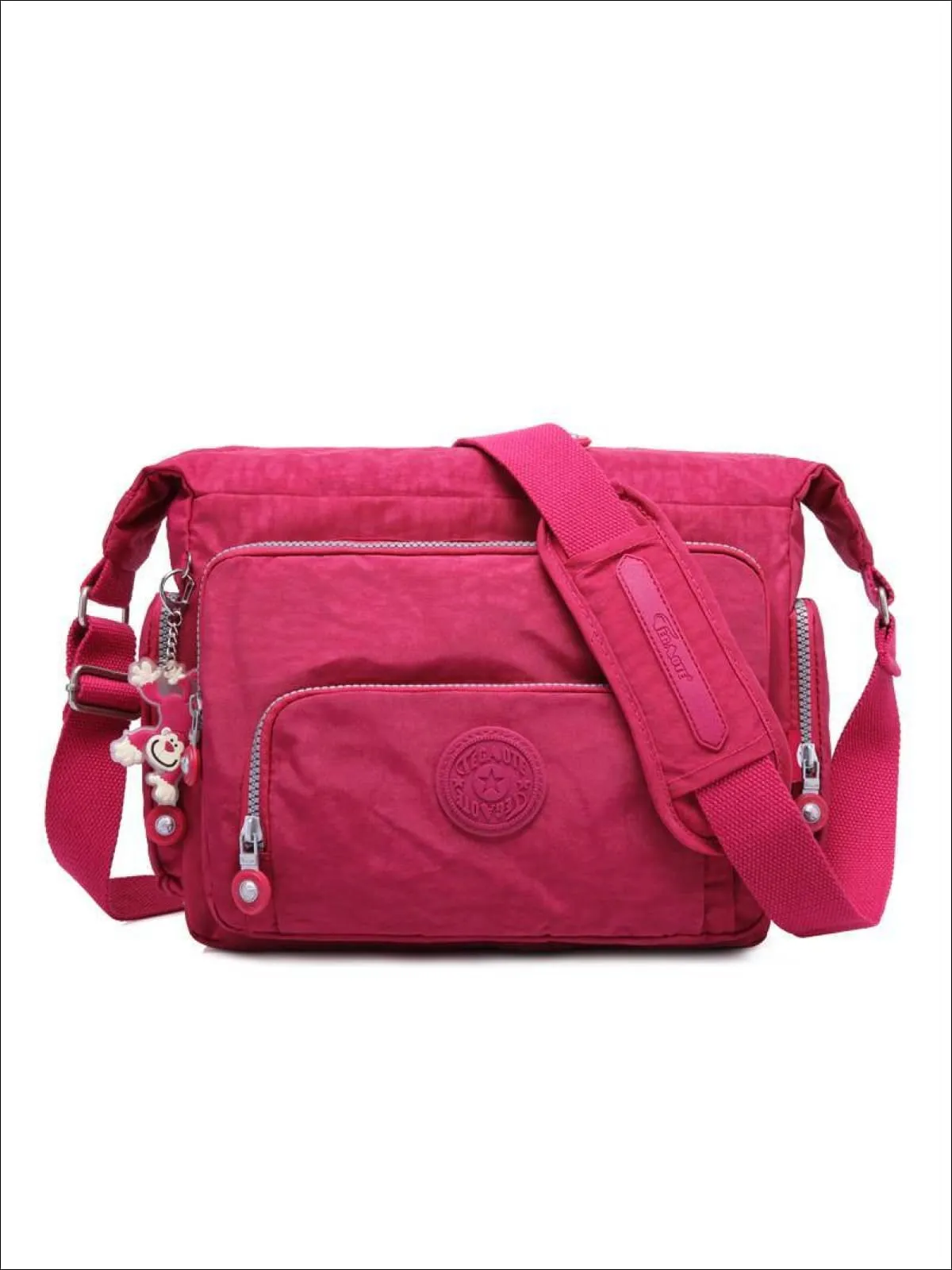 Kipling Inspired Nylon Shoulder Cross-Body Bag