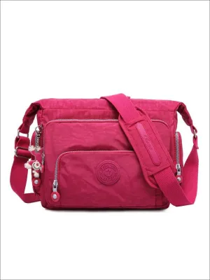 Kipling Inspired Nylon Shoulder Cross-Body Bag