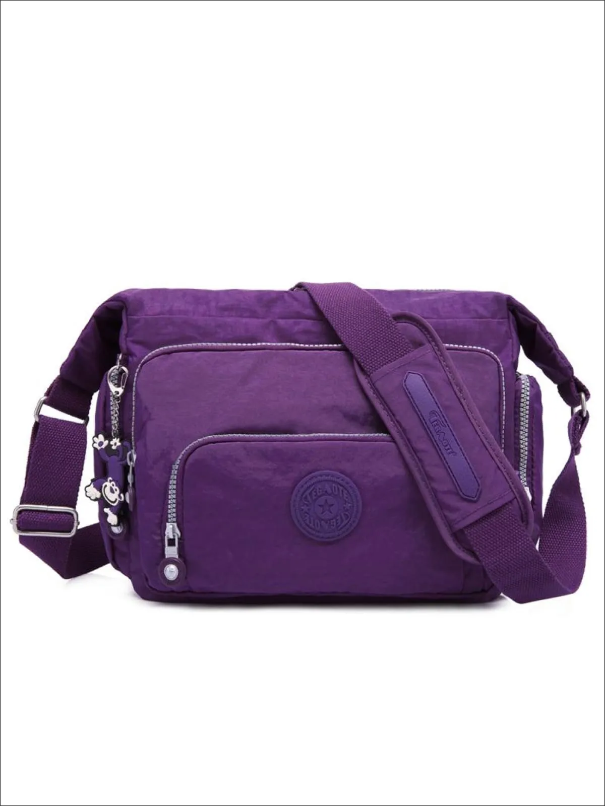 Kipling Inspired Nylon Shoulder Cross-Body Bag