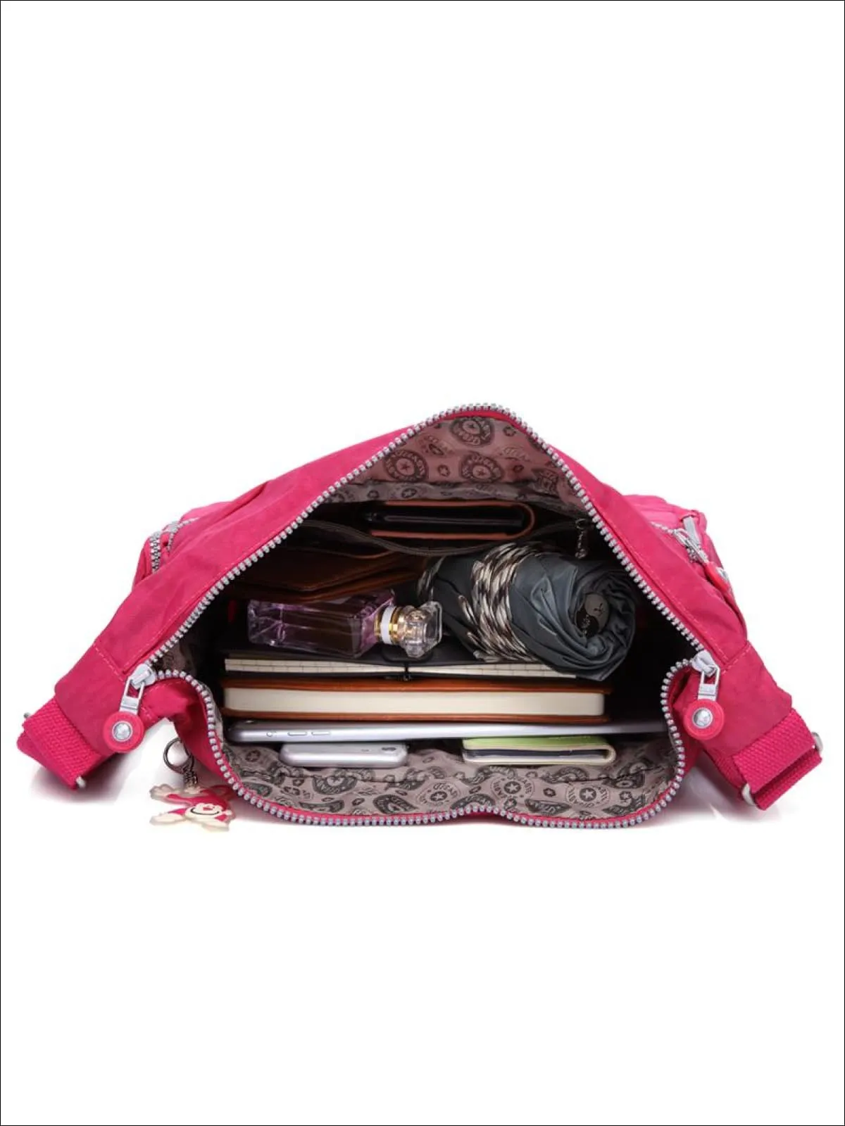 Kipling Inspired Nylon Shoulder Cross-Body Bag