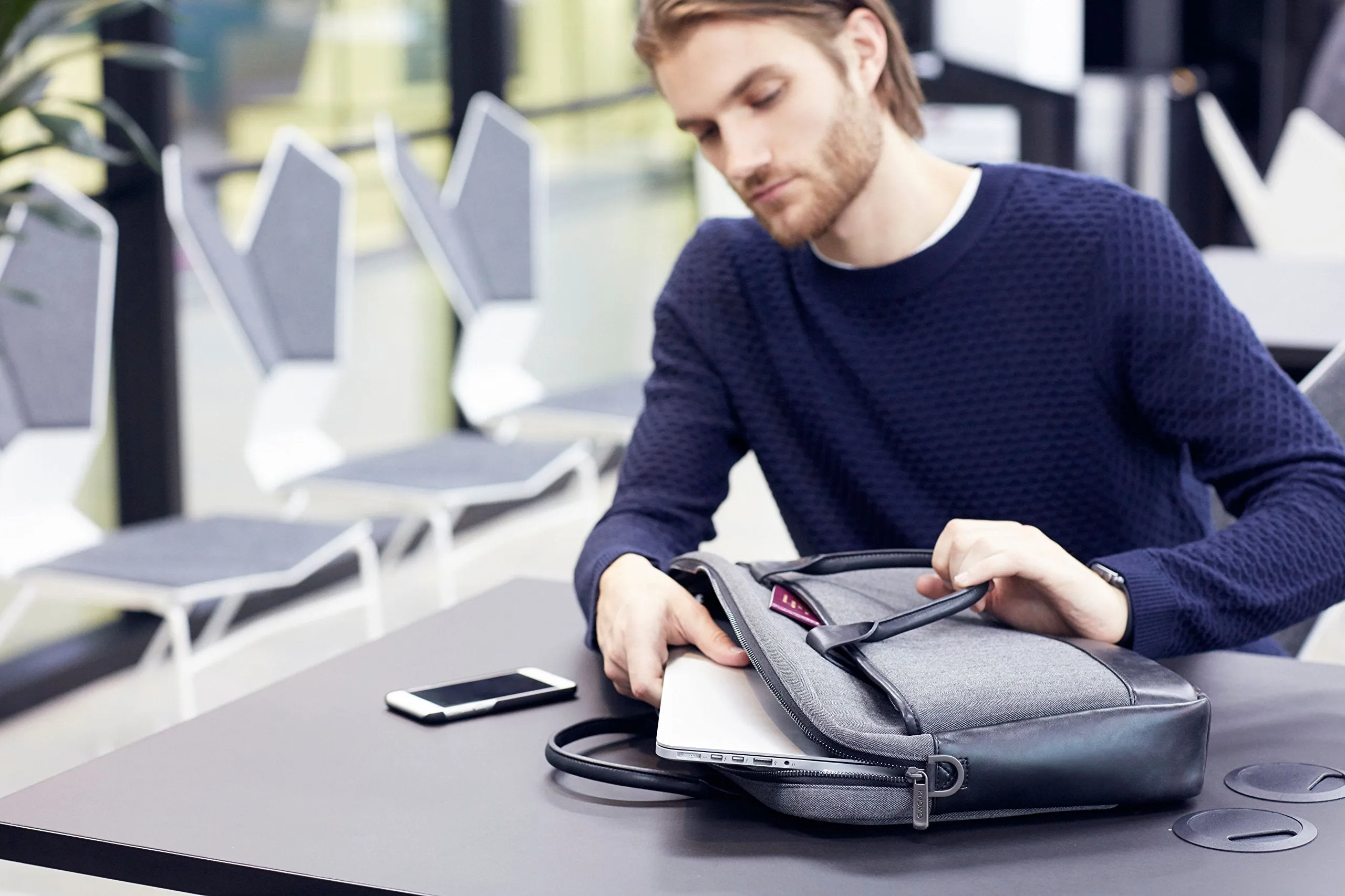 Knomo London Holborn Princeton 15.6" Laptop Briefcase