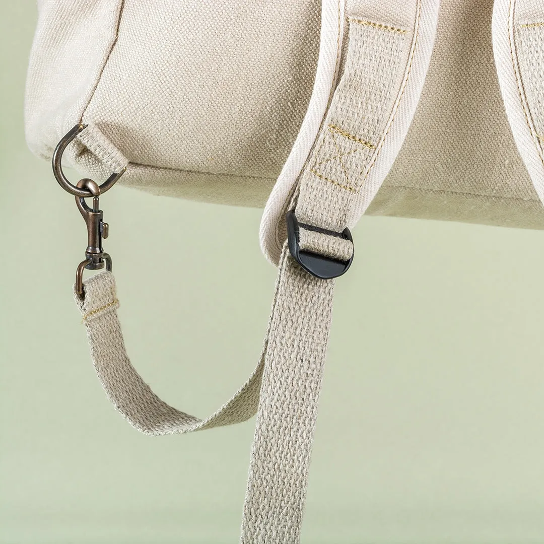 LAND SEA & SKY Organic Hemp 15" Laptop Convertible Tote - Backpack (15.5x12.5x5)