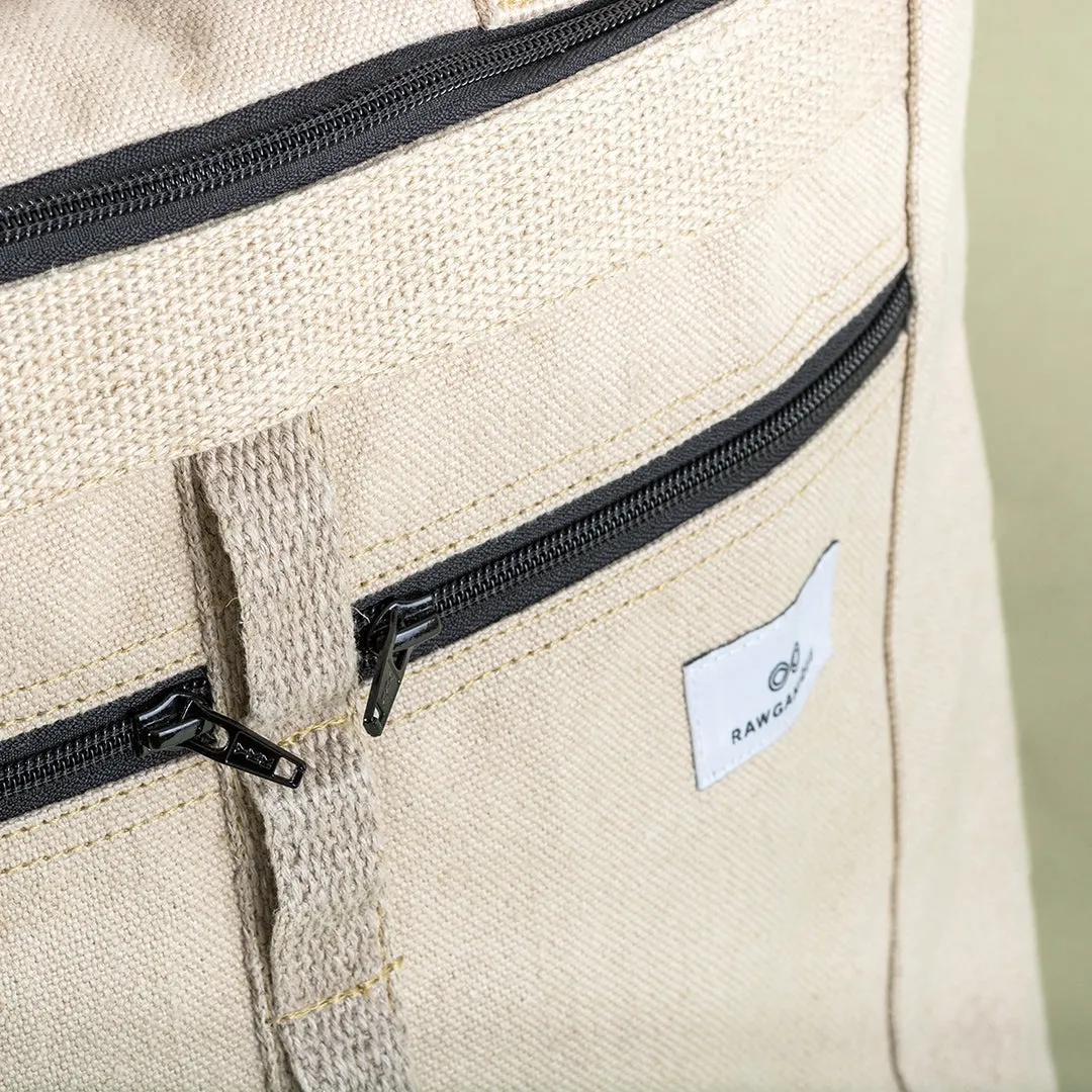 LAND SEA & SKY Organic Hemp 15" Laptop Convertible Tote - Backpack (15.5x12.5x5)