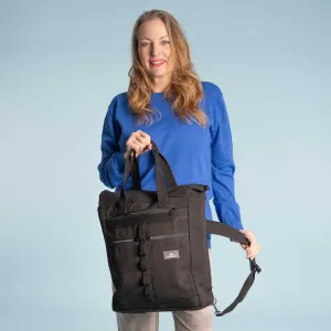 LAND SEA & SKY Organic Hemp 15" Laptop Convertible Tote - Backpack (15.5x12.5x5)