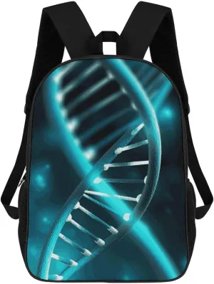 Laptop Backpack for Men Lightweight Casual Computer Bag Travel Backpack Science Gene Strand Laptop Bag