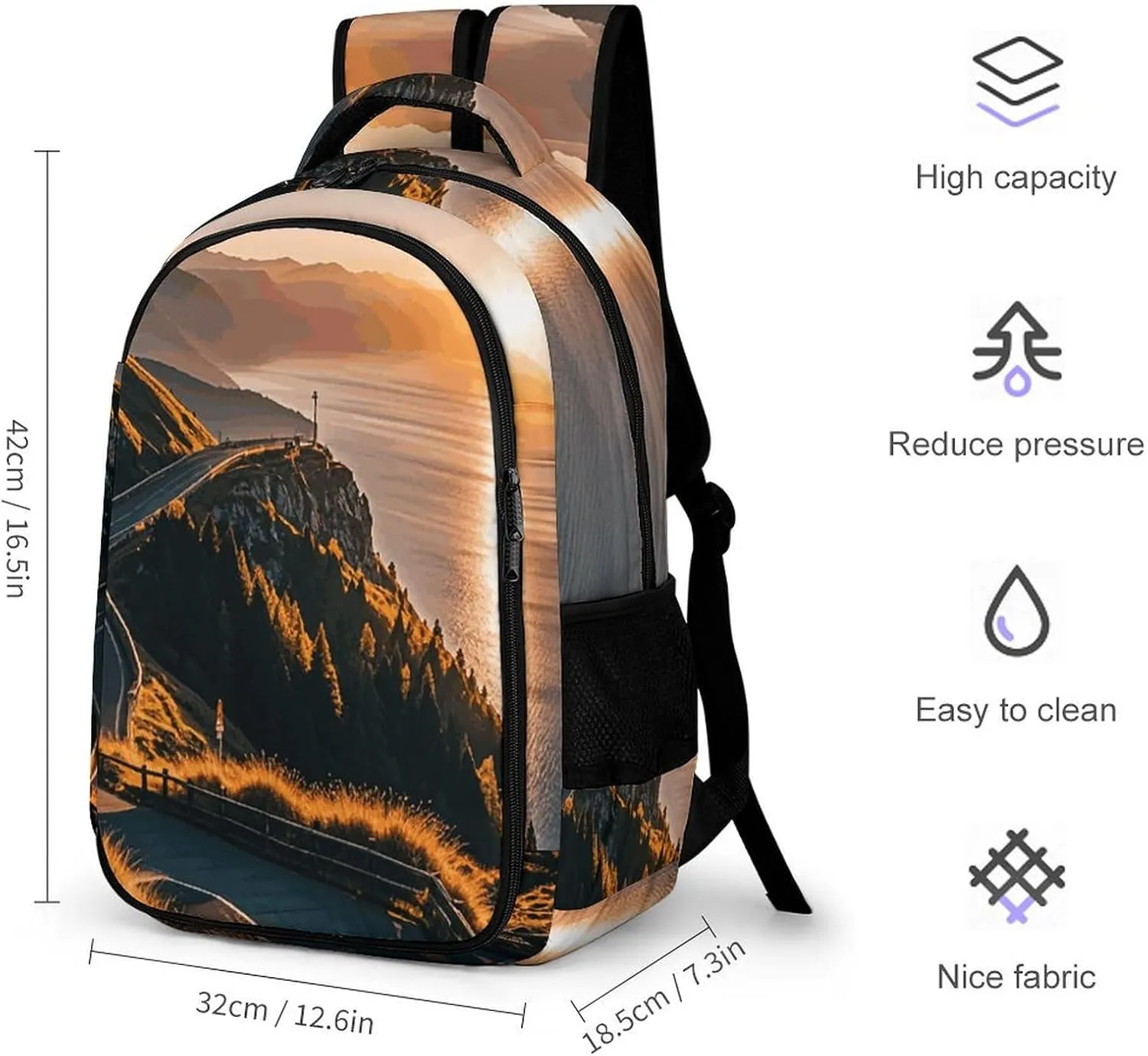 Laptop Backpack for Men Women Daypack Shining Overlook Computer Bag Travel Backpacks Laptop Bag