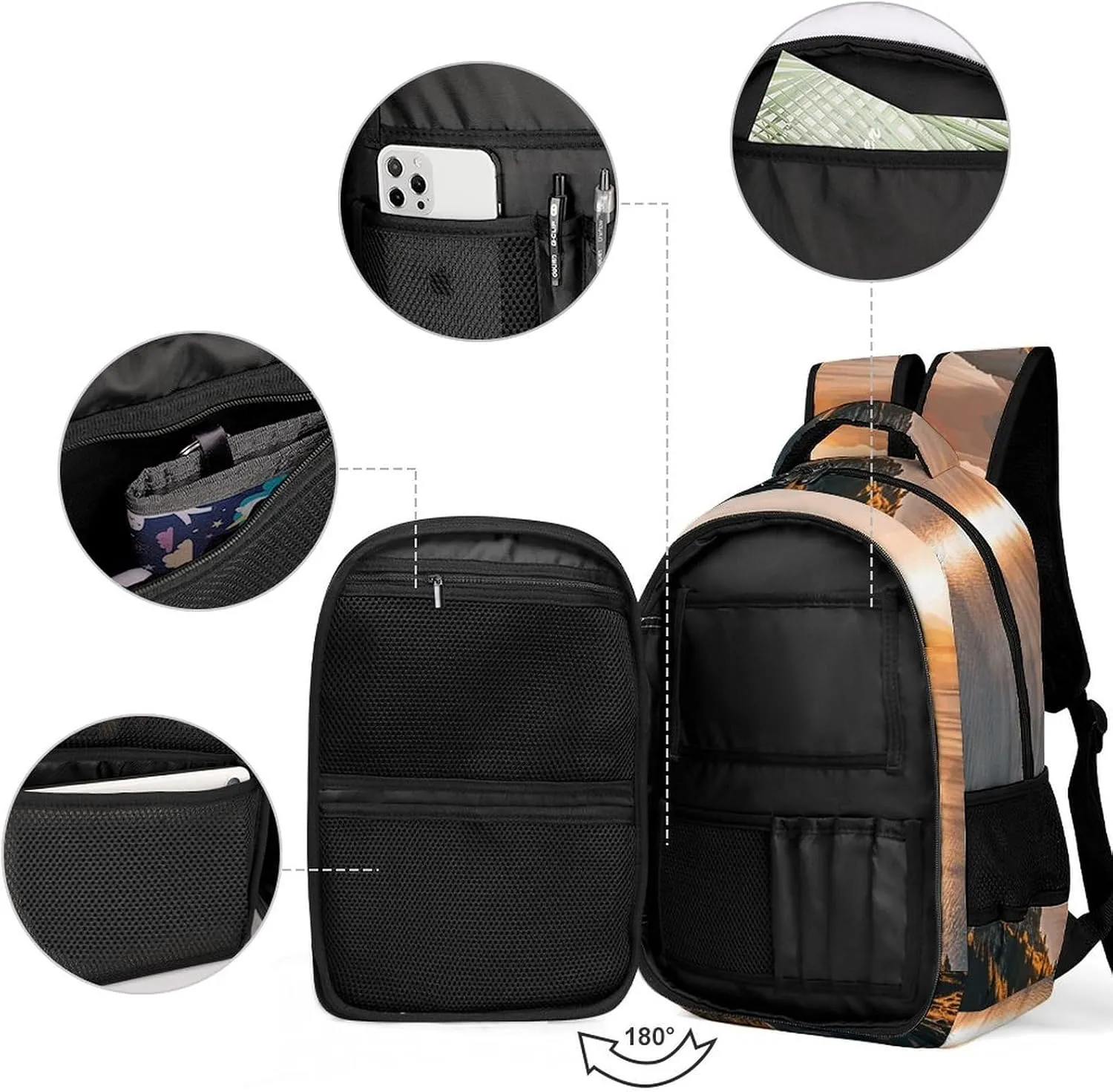 Laptop Backpack for Men Women Daypack Shining Overlook Computer Bag Travel Backpacks Laptop Bag
