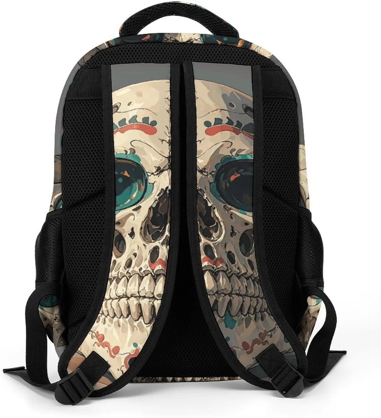 Laptop Backpack for Men Women Daypack Skull Rock Roll Skeleton Bone Computer Bag Travel Backpacks Laptop Bag