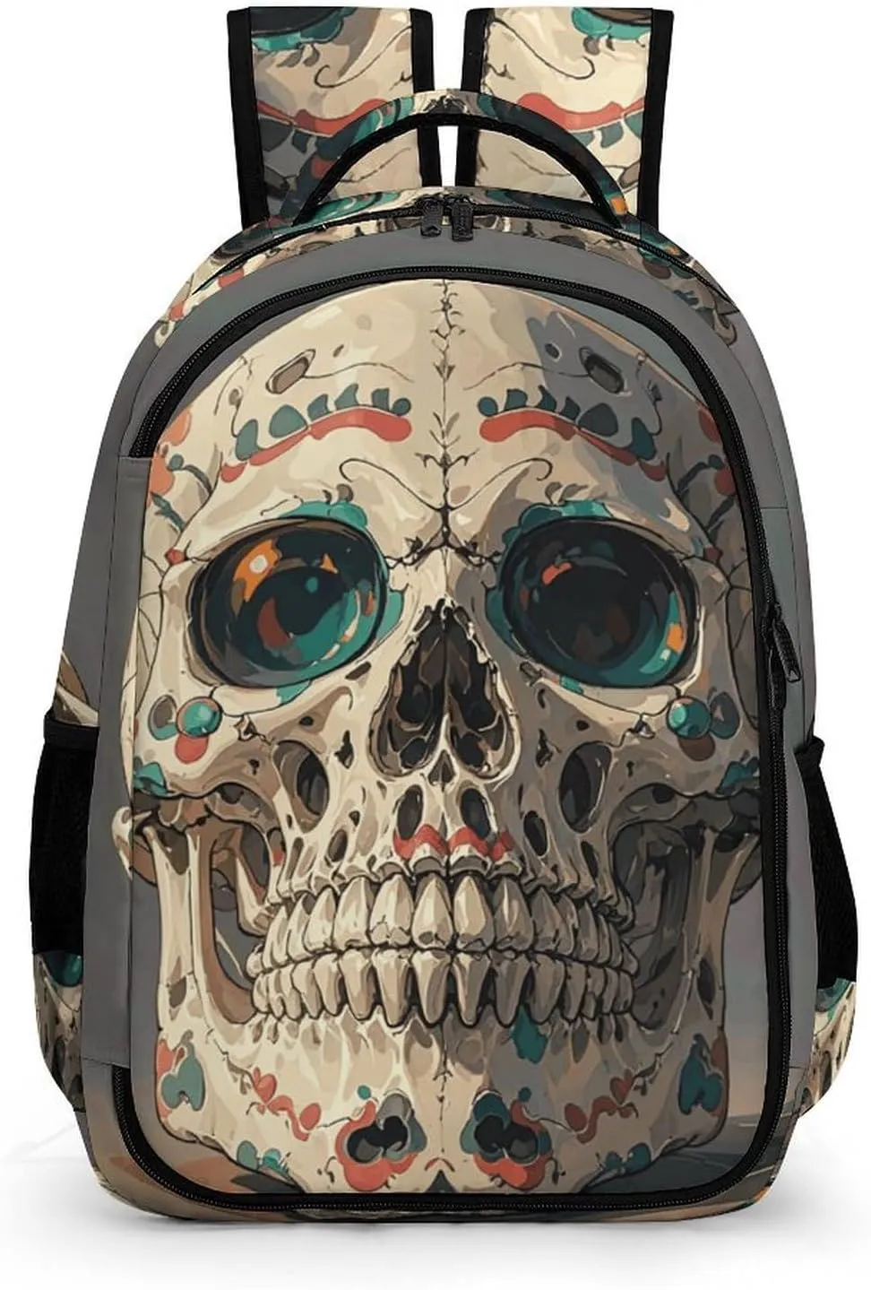 Laptop Backpack for Men Women Daypack Skull Rock Roll Skeleton Bone Computer Bag Travel Backpacks Laptop Bag
