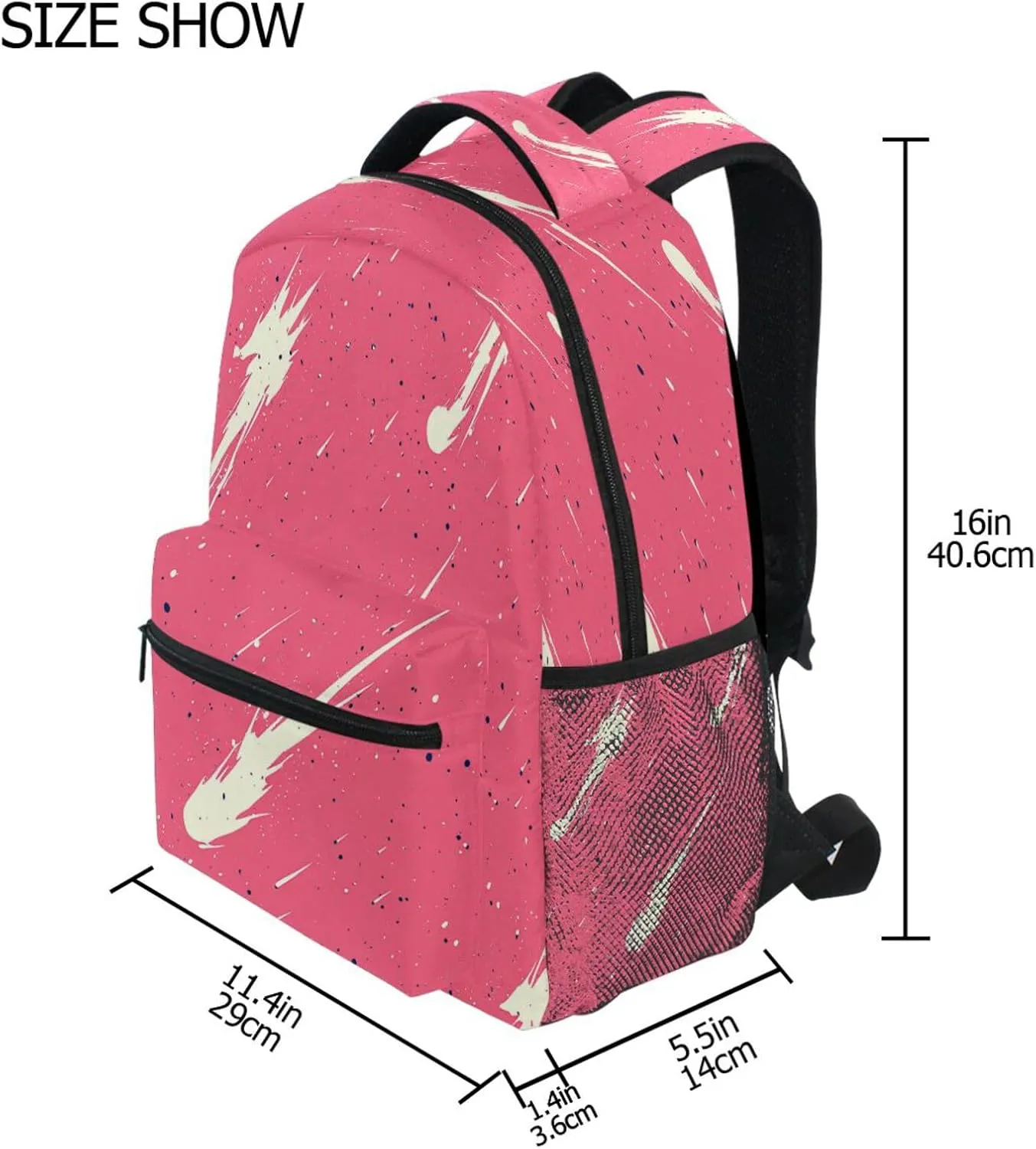 Laptop Backpack for Teens Boys Girls Fashion Travel Laptop Backpack with Chest Strap for Travel Trip Lightning Puffs Adventure Style