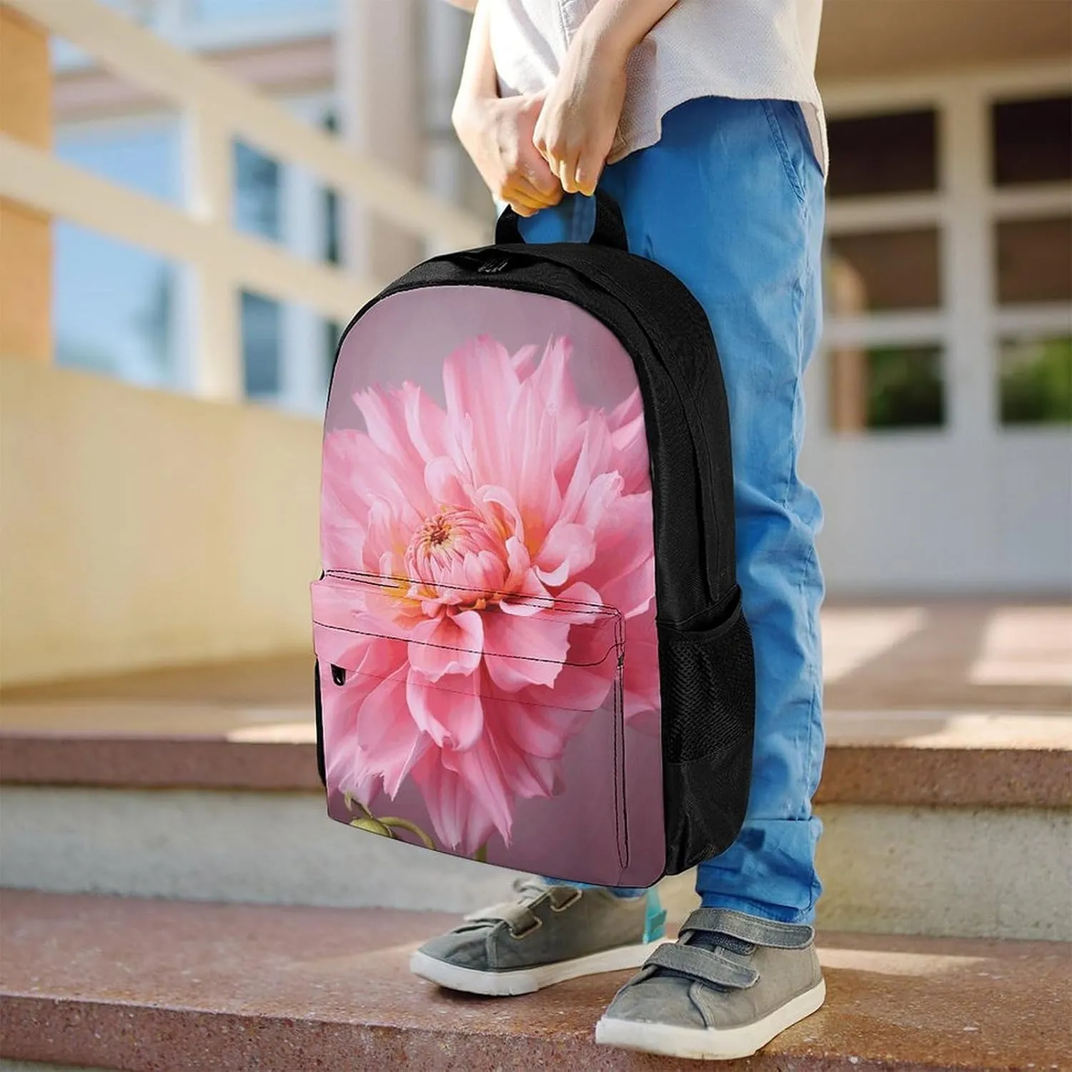 Laptop Backpack for Women Men Daypack Flower Backpacks Computer Bag Travel Laptop Bag Casual Work Bag