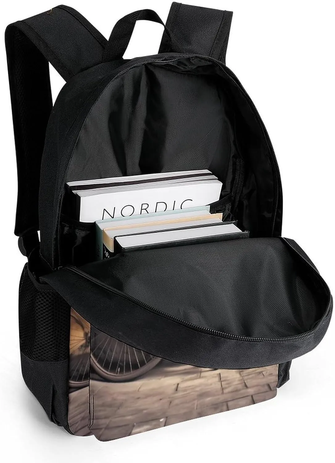 Laptop Backpack for Women Men Daypack Old Bicycle Backpacks Computer Bag Travel Laptop Bag Casual Work Bag