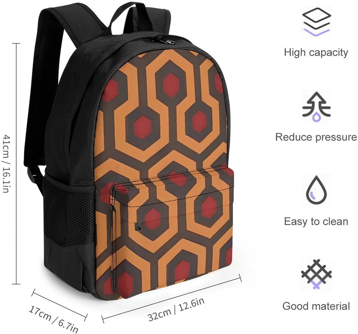 Laptop Backpack for Women Men Daypack Shining Overlook Backpacks Computer Bag Travel Laptop Bag Casual Work Bag
