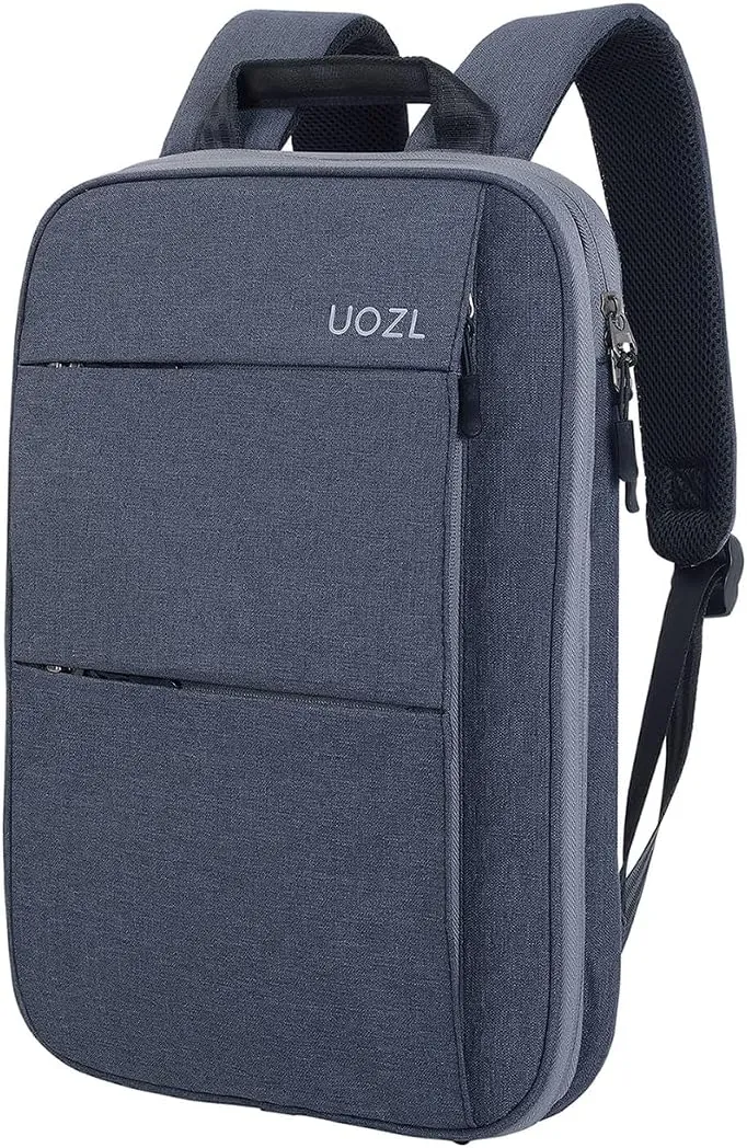 Laptop Backpack Slim & Expandable with Hidden Built-in Usb Spill-Resistant Notebooks Bag Case for Most 13-15 Inch MacBooks Surface-Books Dell HP Lenovo Asus Computers (DarkGrey-Grey)