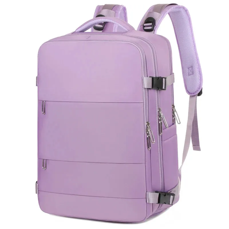 Large Capacity Luggage Travel Bags with USB Charging Port Waterproof Carry On Backpack for Outdoor Working Hiking Climbing Trip