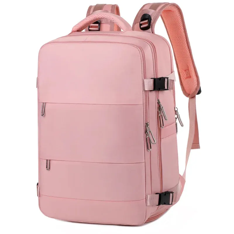 Large Capacity Luggage Travel Bags with USB Charging Port Waterproof Carry On Backpack for Outdoor Working Hiking Climbing Trip