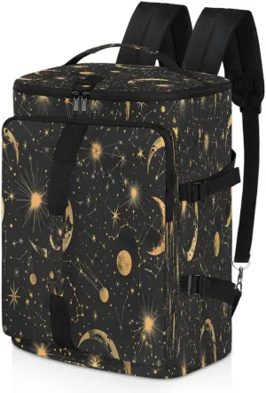 Large Carry on Backpack for Women Men Multi-function Gym Duffle Bag Star Moon Backpack Polyester Waterproof Duffel Bags
