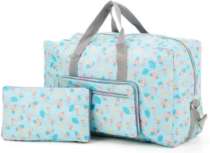 Large Foldable Duffel Tote Carry on Travel Bag over Luggage with Shoulder Strap