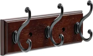 Liberty 165543 10' Three Scroll Hook Rack in Cocoa Bronze & Soft Iron