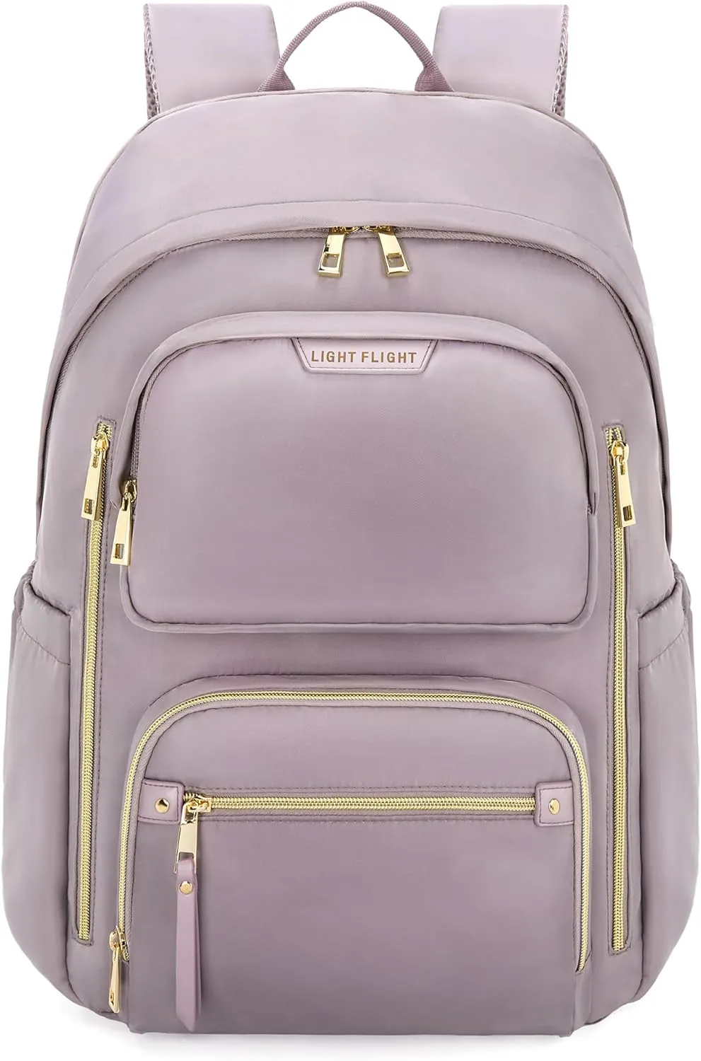 LIGHT FLIGHT Women's Laptop Backpack Fit for 15.6 Inch for Travel Work Business College, Large Capacity Stylish Bookbag with USB Port and Water-Resistant for Daily Use,Purple
