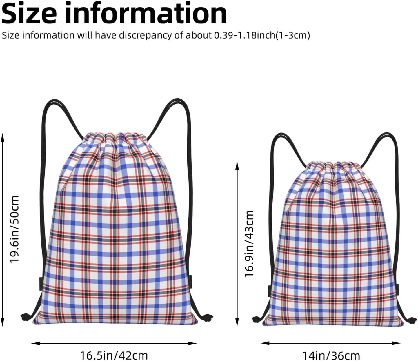 Lightweight String Bag Sack Drawstring Backpack for Sports Yoga Gym