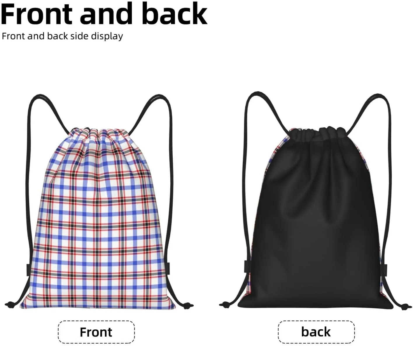 Lightweight String Bag Sack Drawstring Backpack for Sports Yoga Gym
