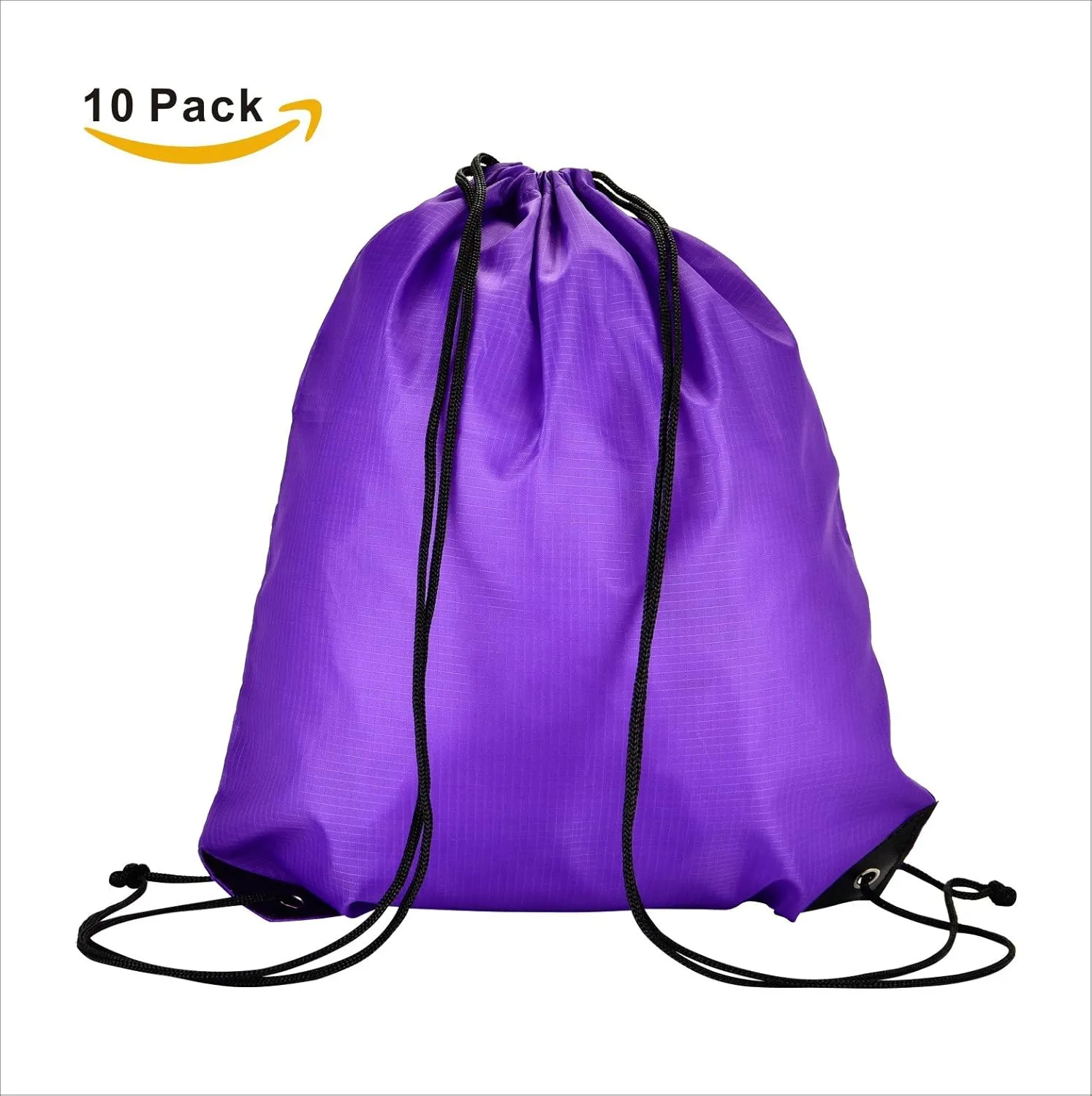 LIHI Bag 10 Pack Ripstop Paty Favor Drawstring Backpack Goody Gift Team Bags