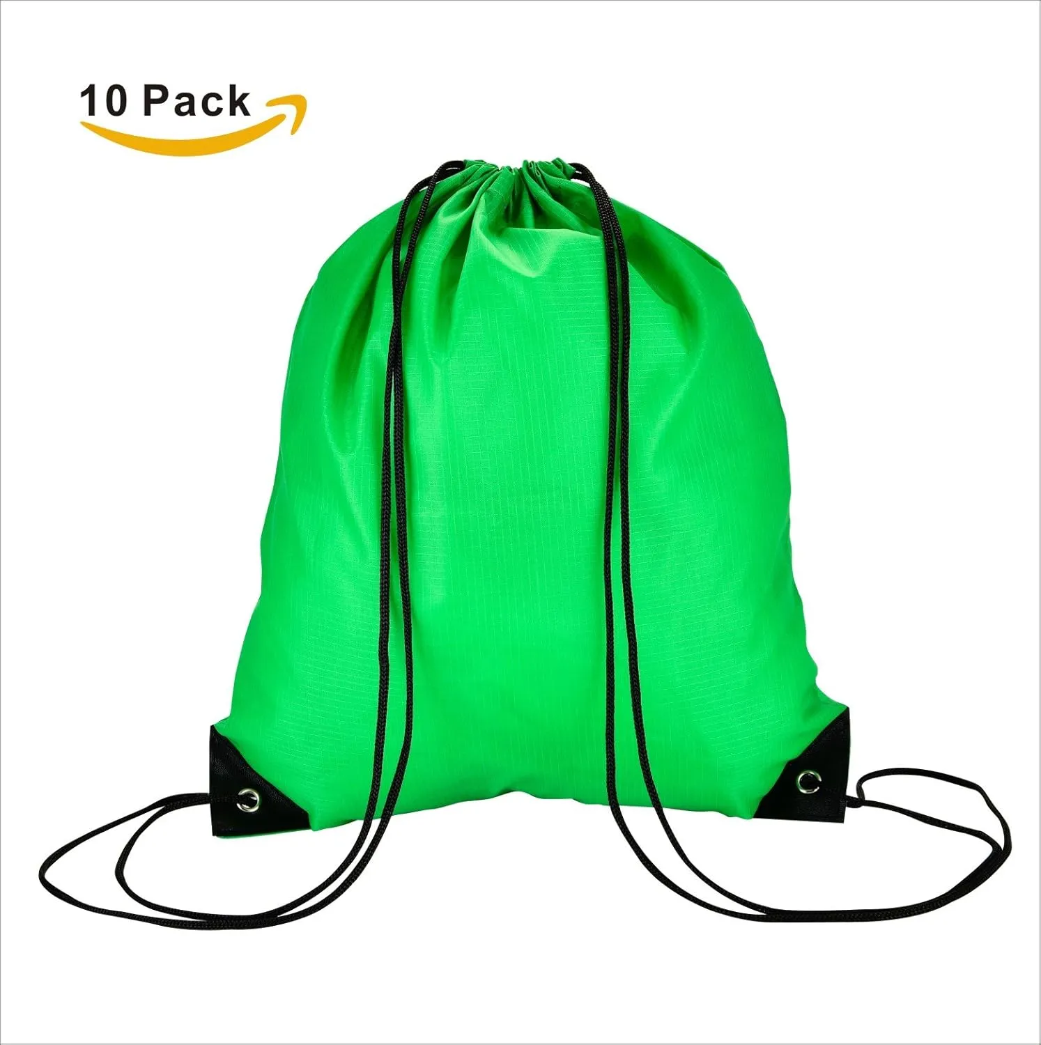 LIHI Bag 10 Pack Ripstop Paty Favor Drawstring Backpack Goody Gift Team Bags
