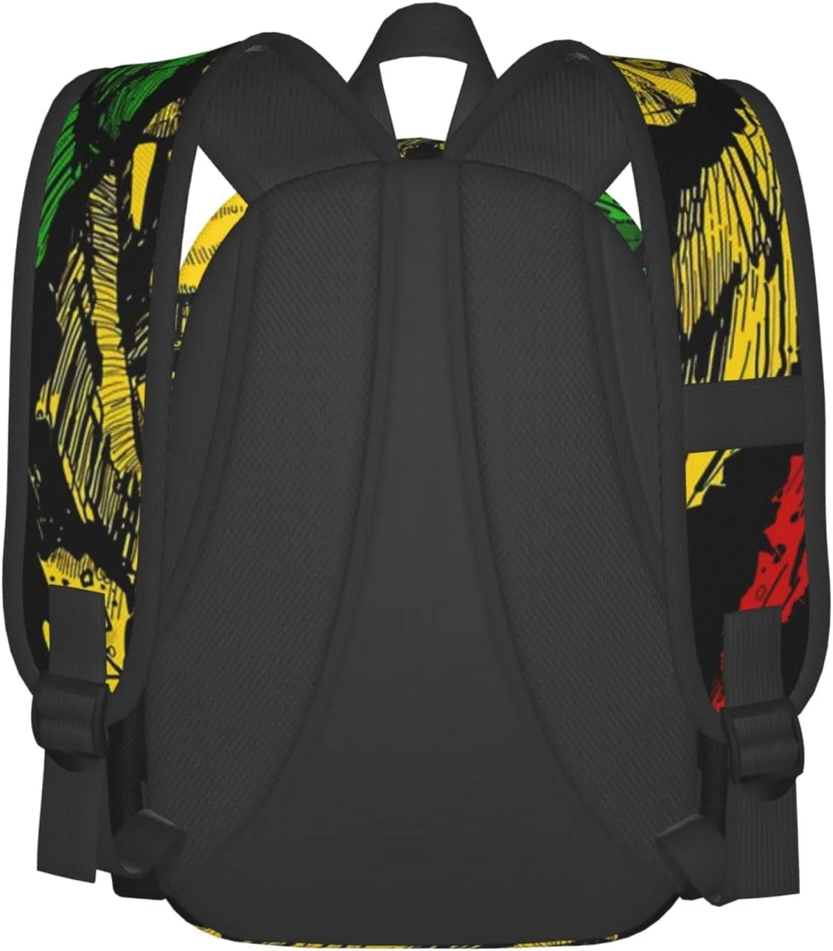 Lion of Judah King Rasta Reggae Jamaica Backpack Double Shoulder Bag 15 Inch Laptop Bagpacks for Hiking Work Camping Travel