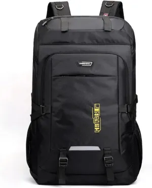 liuwei 80L Waterproof Camping Backpack for Men,Trekking Sport Bags Man Climbing Backpacks Outdoor Travel Bag Pack Unisex,Black