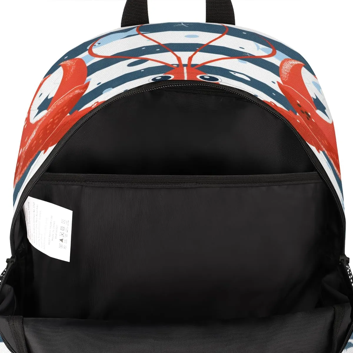 Lobster Laptop Backpack for Women Men, 18.3 Inch Travel Work Backpacks, Coastal Nautical Waterproof Computer Casual Daypack Nurse Teacher Bags