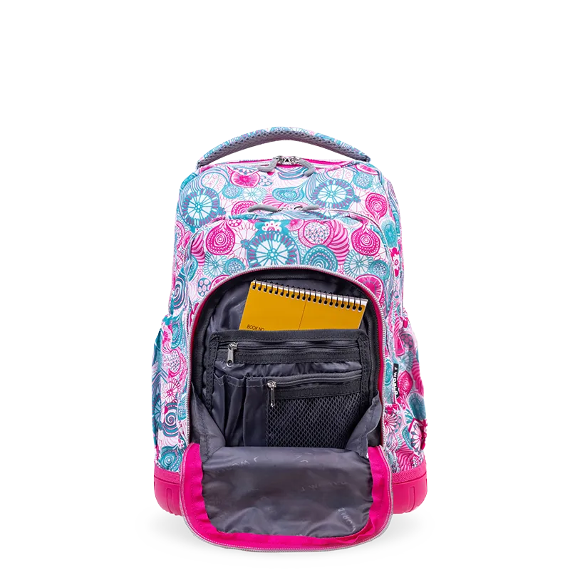 Lollipop Kids Rolling Backpack With Lunch Bag (16 Inch) in Blue Raspberry