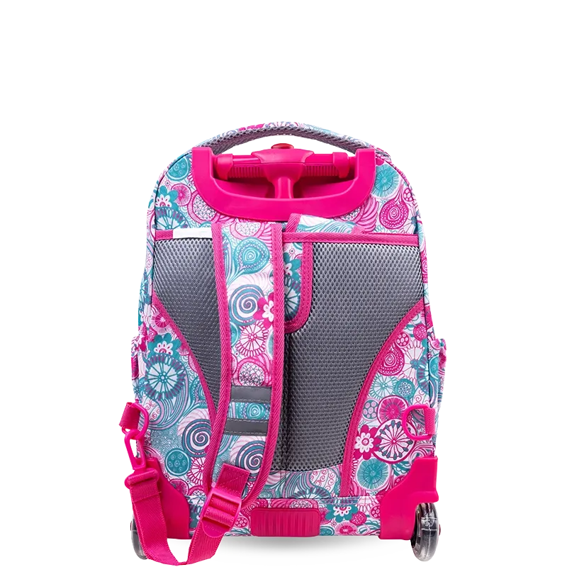 Lollipop Kids Rolling Backpack With Lunch Bag (16 Inch) in Blue Raspberry