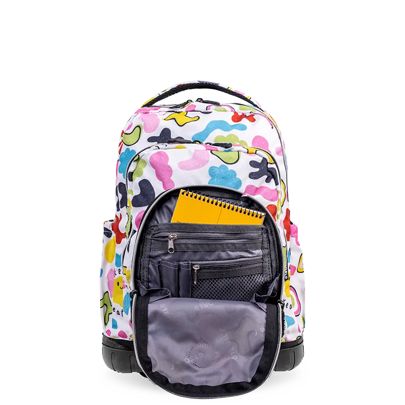 Lollipop Kids Rolling Backpack With Lunch Bag (16 Inch) in Kiddo