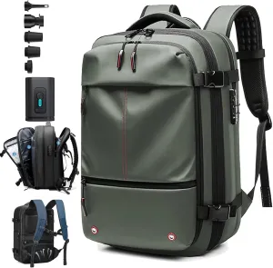 LONGLUAN Space Vac Pro Vacuum Seal Backpack, 60l Large Capacity Compression Dry Wet Separation Backpack with Pump for Travel (Green)