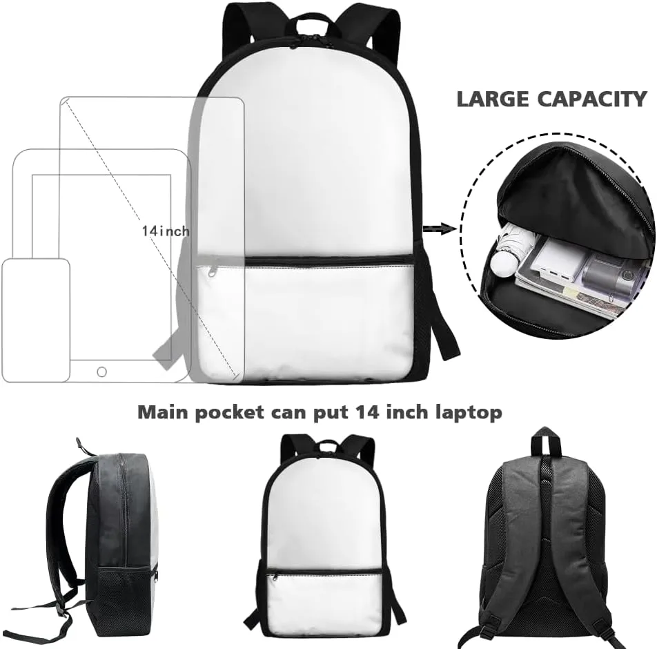 Lotusorchid 3D Dinosaur Backpack for Kids 5-7 Boys, Floral Students Bookbag with Lunch Bag Pencil Case, 3PCs School Bag Set for Elementary School, Kids School Backpacks with External Pocket, Green