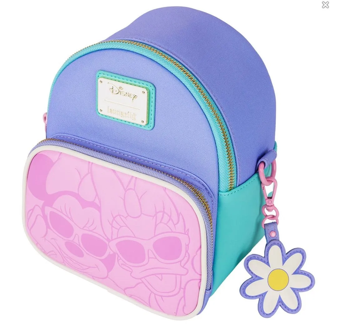 Loungefly Disney 85th Anniversary Daisy and Minnie Convertible Mini-Backpack